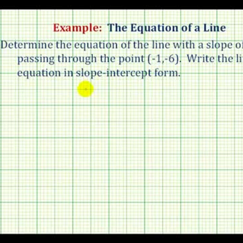 Line Equation Slope Int Ex1