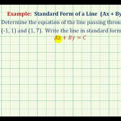 Line Std From Given Two Points Ex1