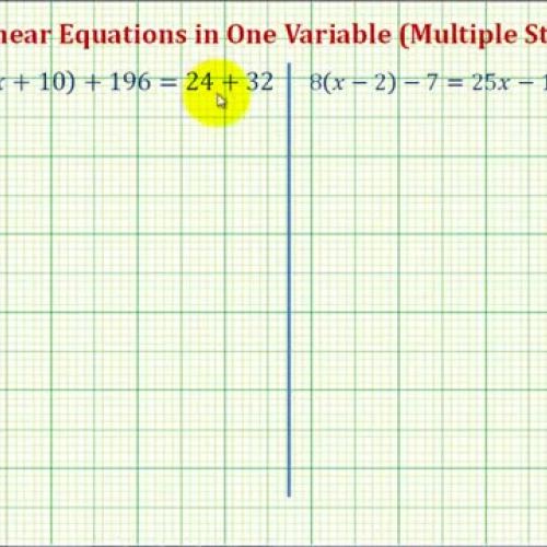 Linear Equations Multiple Steps Parentheses(2