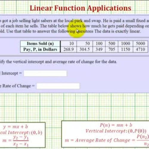 Linear Function Table App Ex2