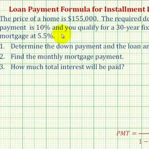 Loan Mortgate Payment Ex1