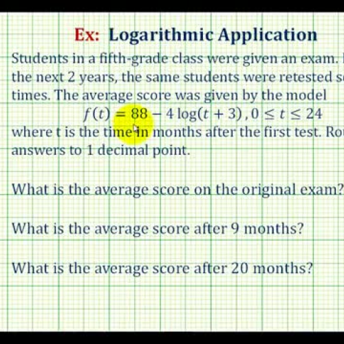 Log Application Test Score Ex