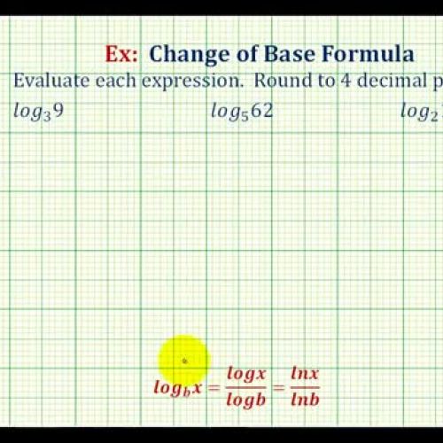 Log Change Base Expression Ex