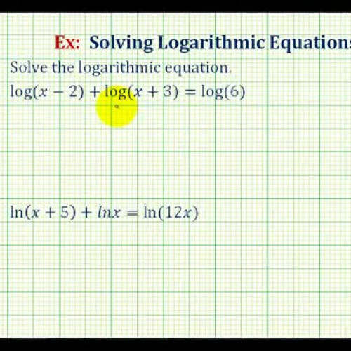 Log Equation Ex3