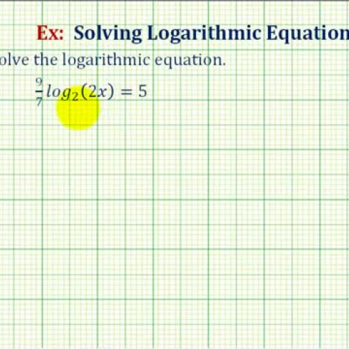 Log Equation Example