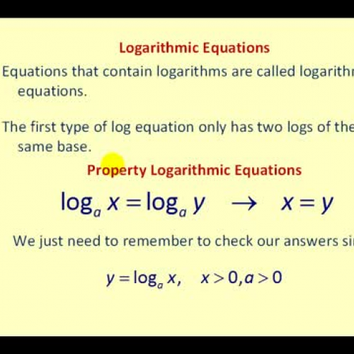 Log Equations