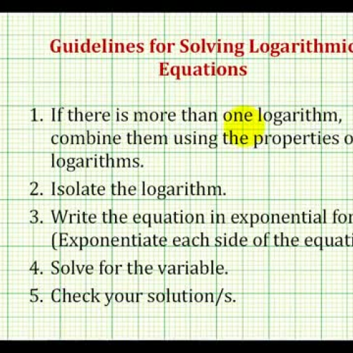 Log Equations Ex1