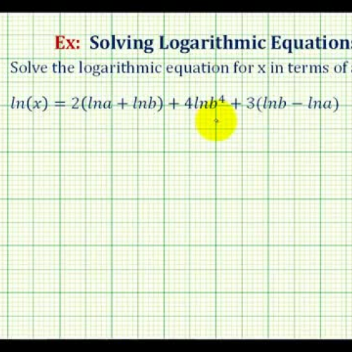 Log Equations Properties Ex