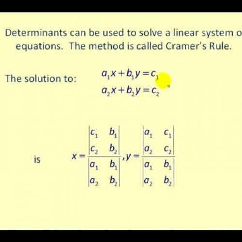 Matrix Cramers Rule