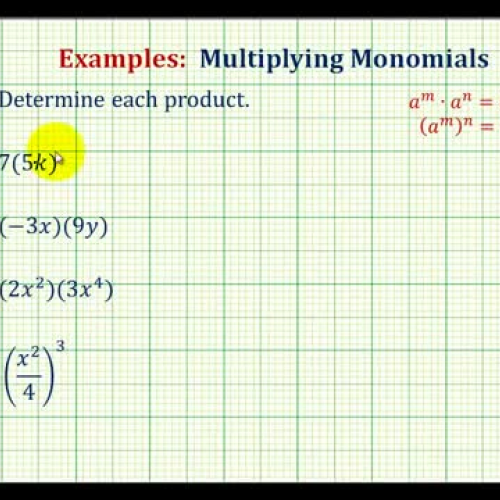 Monomial Multiply Ex