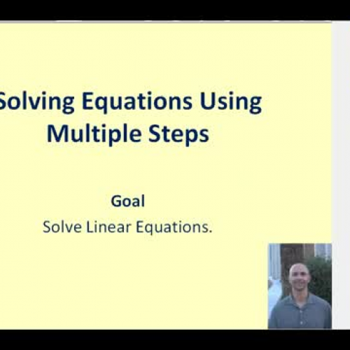 Mult Step Equations Short