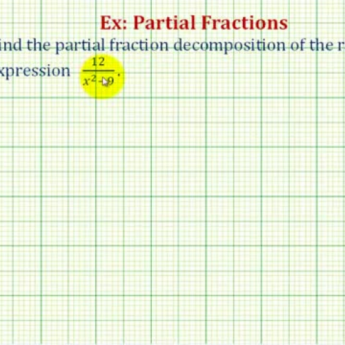 Partial Fraction2 Linear Factors Ex1