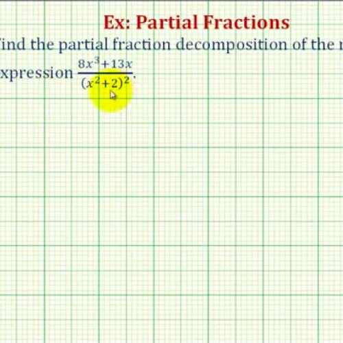 Partial Fractions2 Repeat Quad Factors Ex6