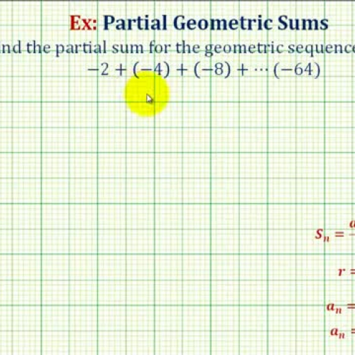 Partial Sum Geo Series Terms Ex