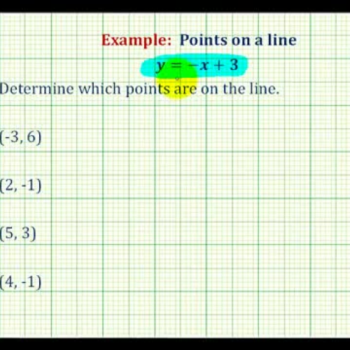 Points On Line Ex