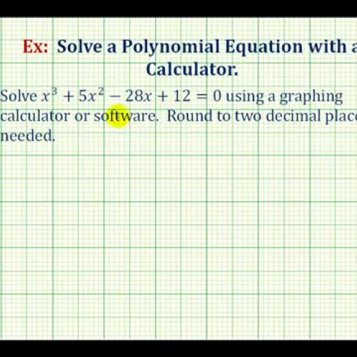 Poly Equation Solve Graph Calc Ex