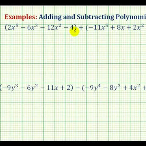 Polynomial Add Subt Ex1