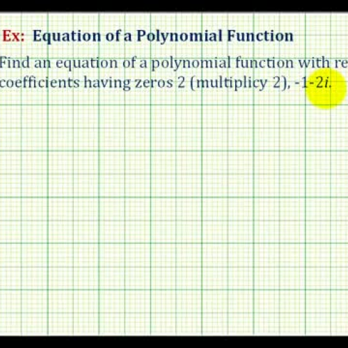 Polynomial Funct4th Degree Complex Zeros2