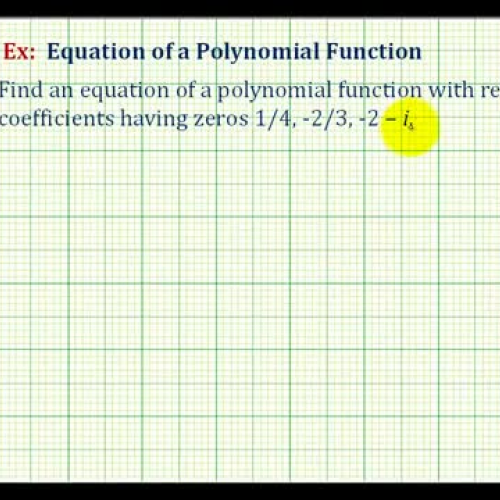 Polynomial Funct4th Degree Complex Zeros3