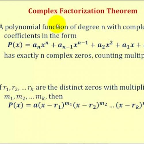 Polynomial Linear Factors Ex1