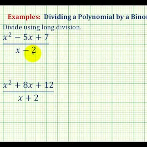 Polynomial Long Divide Ex1