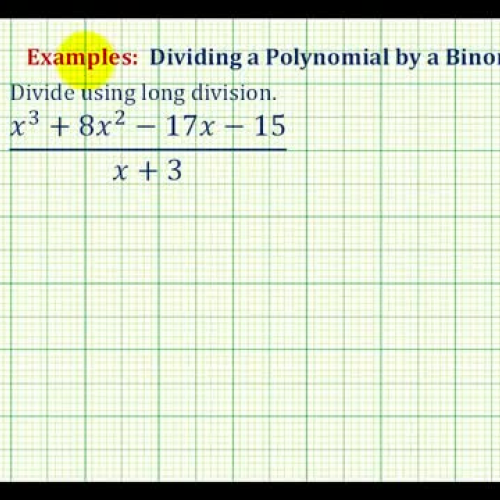 Polynomial Long Divide Ex2