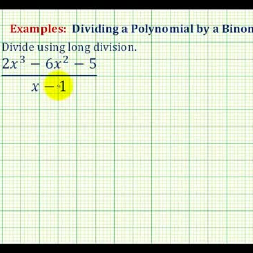 Polynomial Long Divide Ex3