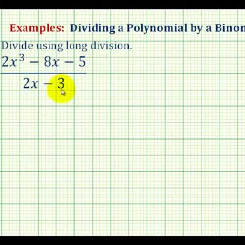 Polynomial Long Divide Ex5