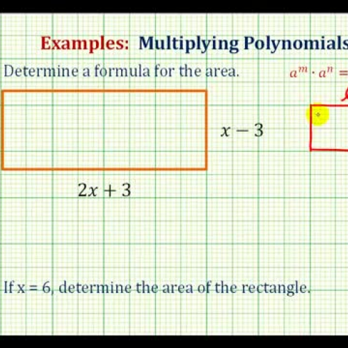 Polynomial Rectangle Area Ex