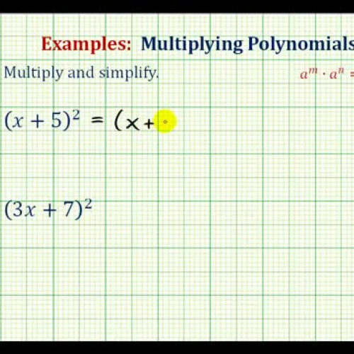 Polynomial Square Binomial Ex