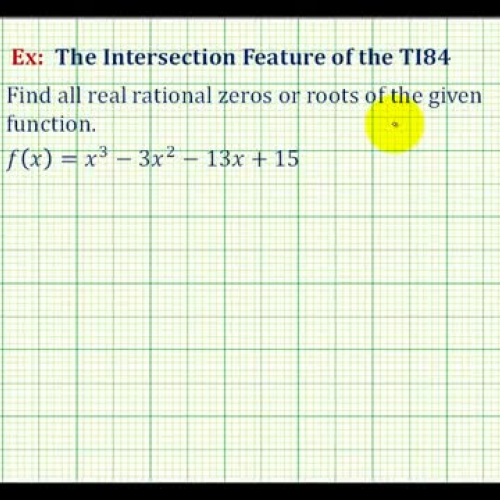 Polynomial Zeros Intersection T I84 Ex1