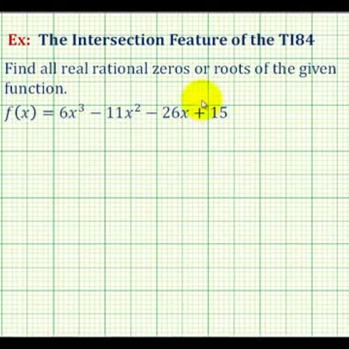 Polynomial Zeros Intersection T I84 Ex2