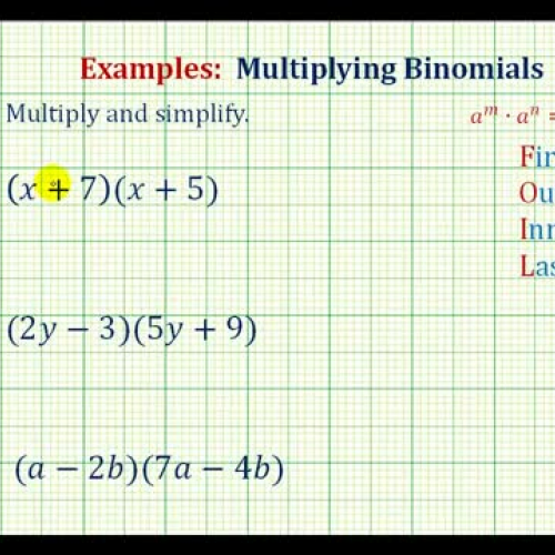 Polynomials Mult Binomials Ex