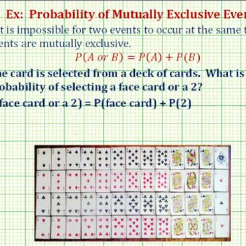 Probability Mutually Exclusive Ex