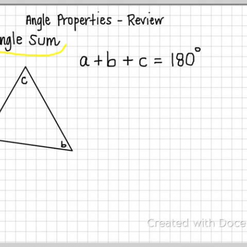 Angle Properties - Notes