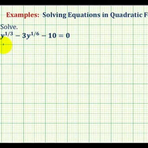 Quad Form Equation Ex1