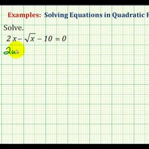 Quad Form Equation Ex3