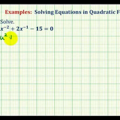 Quad Form Equation Ex4