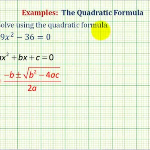 Quad Formula Diff Square Ex