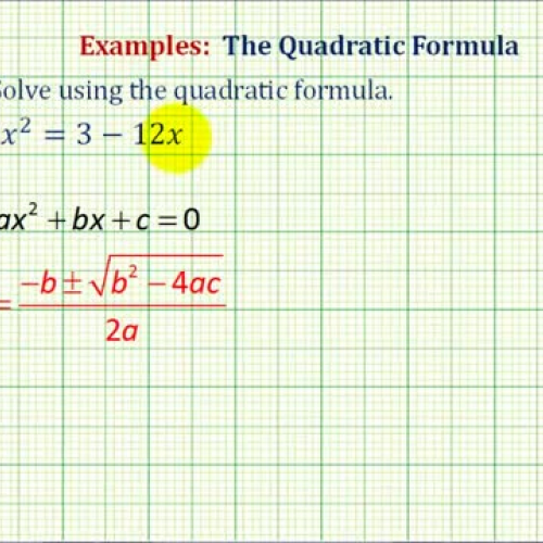 Quad Formula Irration Not Equal Zero Ex