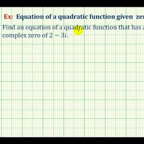 Quad Function From2 Complex Zeros Alt