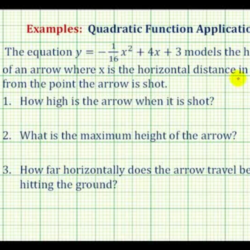 Quadratic App Horiz Vert Distance Ex