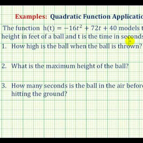 Quadratic App Vert Ht Time Ex