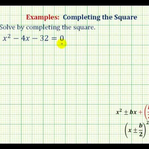 Quadratic Complete Square Ex1