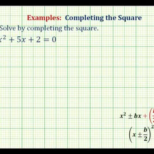 Quadratic Complete Square Ex2