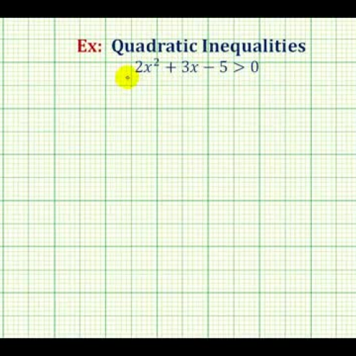 Quadratic Inequalityfor X Ex2