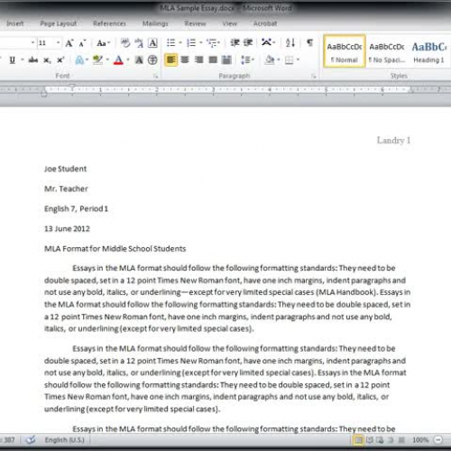 Tech Skills 06--MS Word--Undo and Redo
