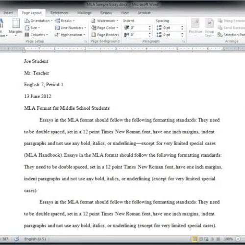 Tech Skills 11--MS Word--Centering, Flush, an