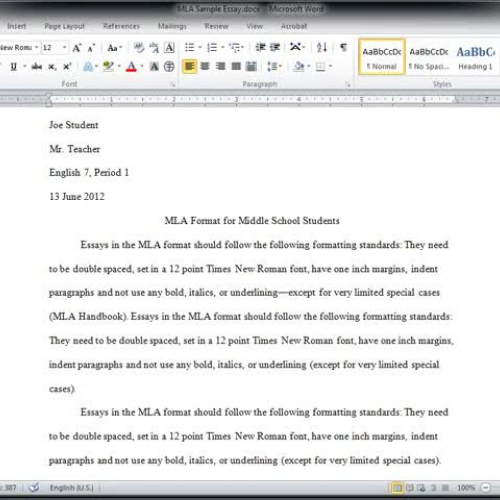 Tech Skills 12--MS Word--Headers and Footers