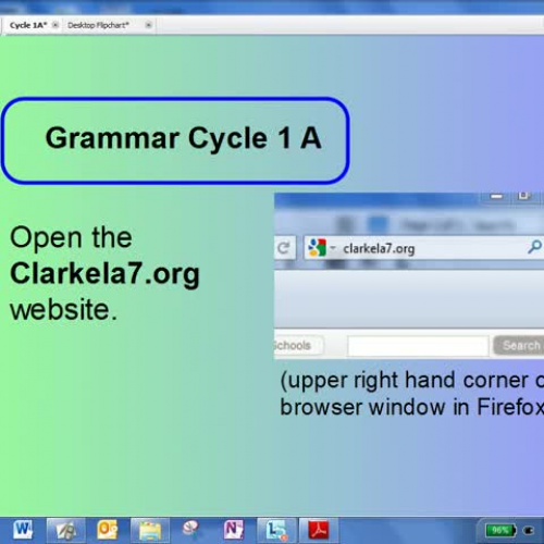 Grammar Cycle 1A Video